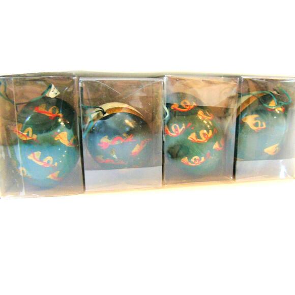 Wooden Egg Ornaments Set 4 Hand Painted Vintage Horses Of War Asian Soldier Eggs - Picture 2 of 8